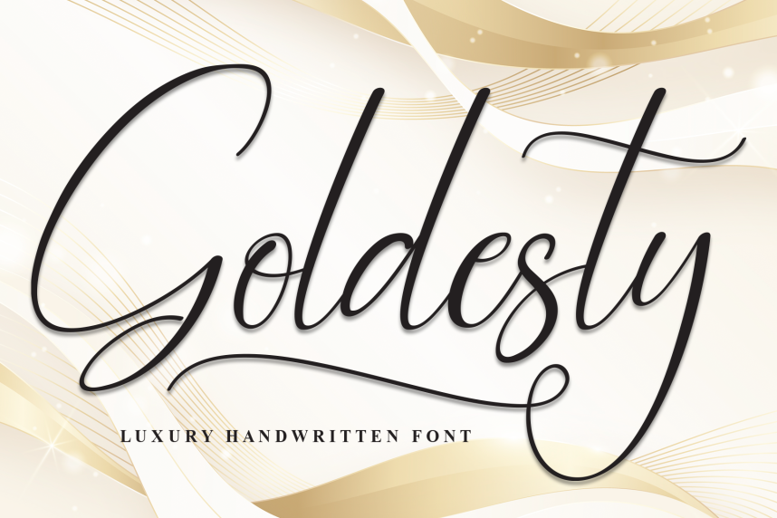 index Goldesty Handwritten 英文手写 英文字体免费下载