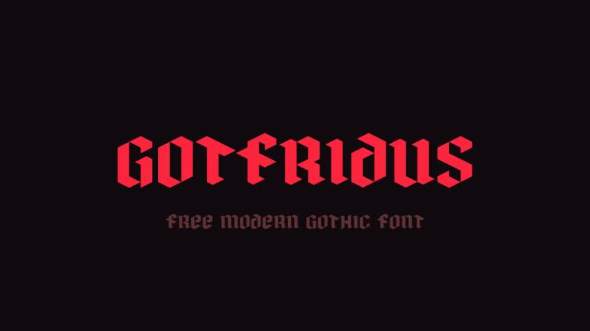Gotfridus Blackletter 哥特式 英文字体免费下载
