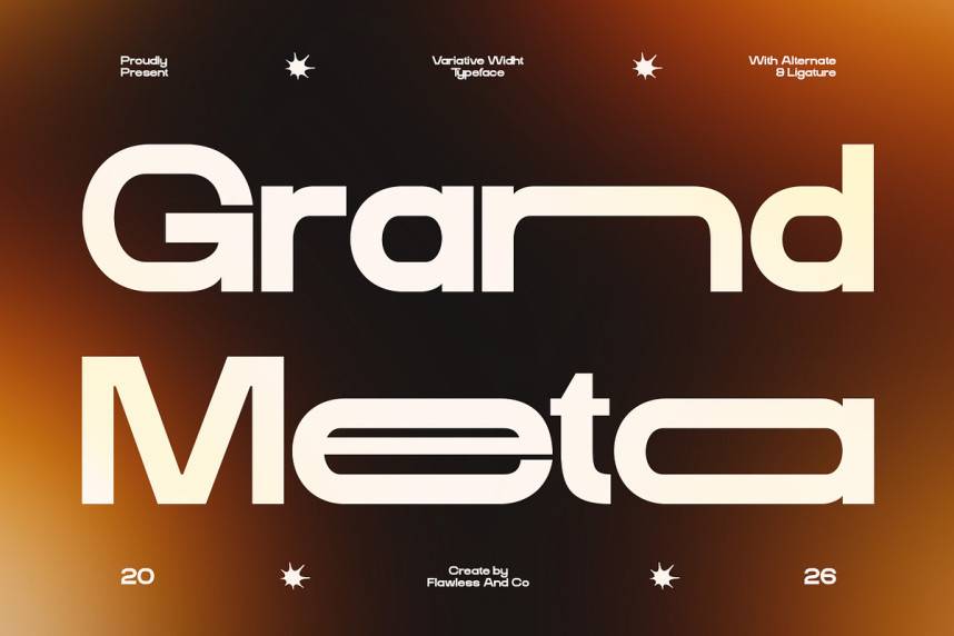 Grand Meta 现代无衬线 英文字体免费下载