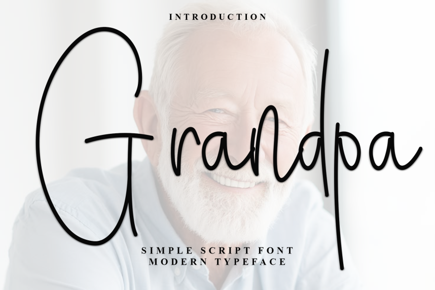 index Grandpa Handwritten 花体英文 英文字体免费下载