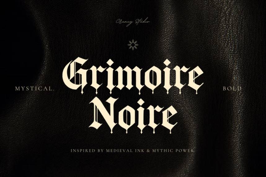 index Grimoire Noire – Gothic Blackletter 哥特式 英文字体免费下载