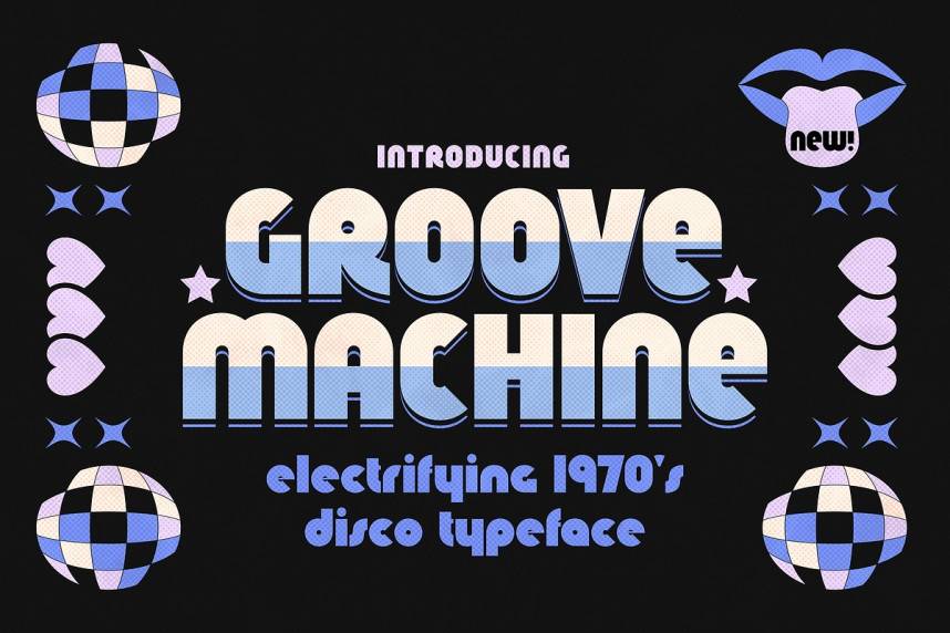 Groove Machine 现代无衬线 英文字体免费下载