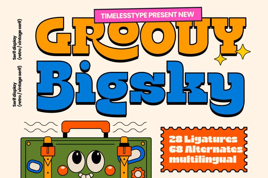 index Groovy Bigsky 衬线字体 英文字体免费下载