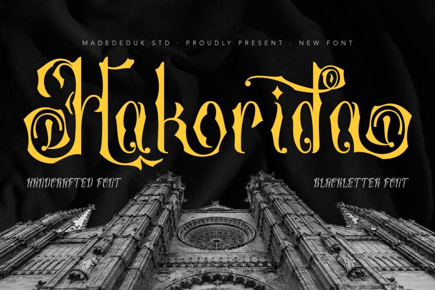 index Hakorida – Blackletter 哥特式 英文字体免费下载