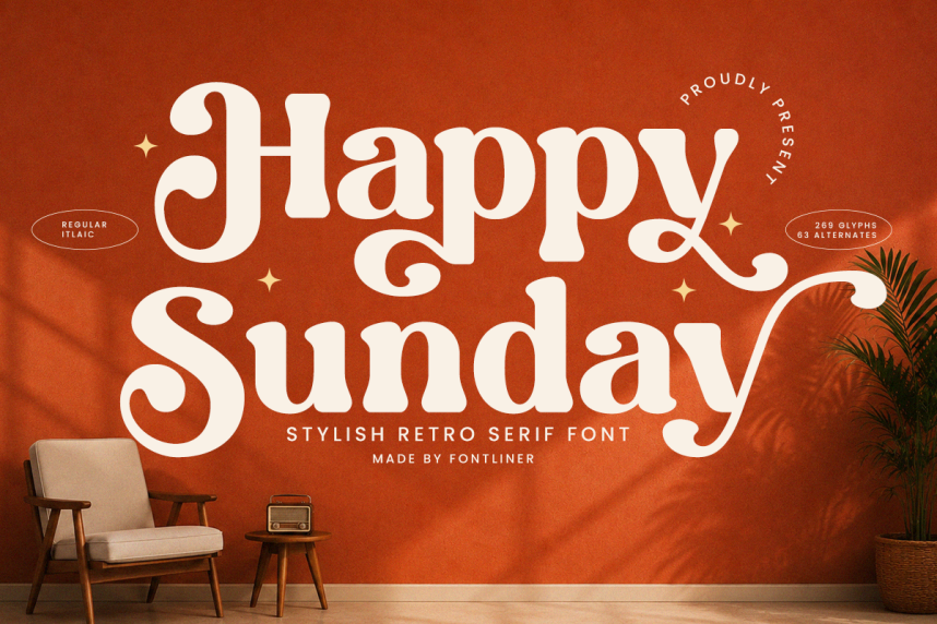 Happy Sunday 展示字体 英文字体免费下载