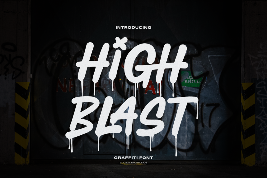 High Blast | Graffiti 展示字体 英文字体免费下载