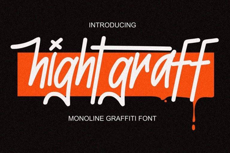 index Hightgraff Graffiti 花体英文 英文字体免费下载