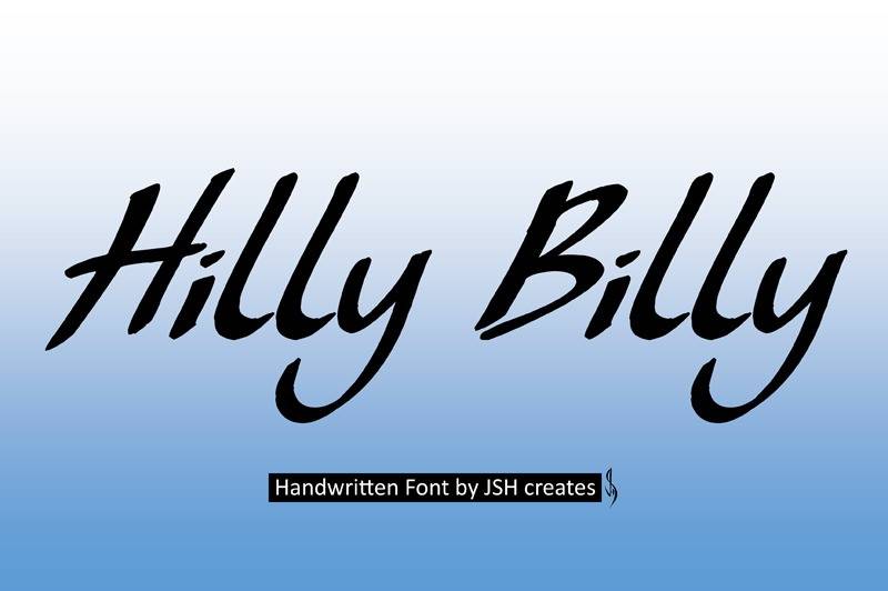index Hilly Billy 英文手写 英文字体免费下载