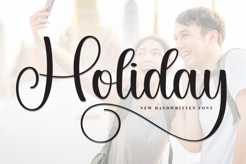Holiday Calligraphy Script 英文手写 英文字体免费下载
