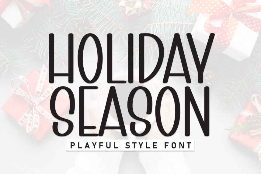 Holiday Season – Playful Style 展示字体 英文字体免费下载