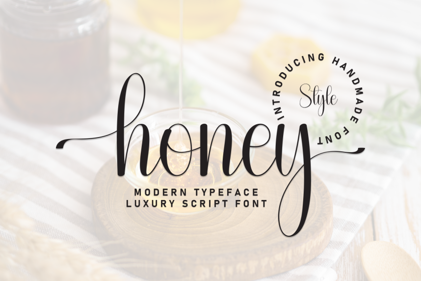 Honey Calligraphy Script 英文手写 英文字体免费下载