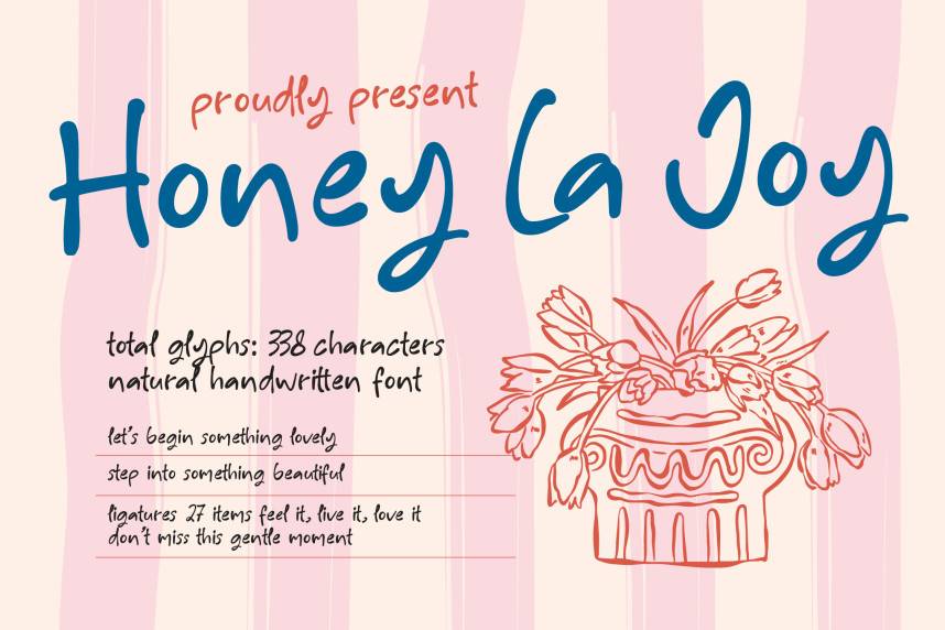 index Honey La Joy – Natural Handwritten 花体英文 英文字体免费下载