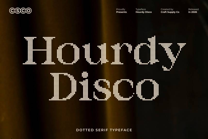 Hourdy Disco 展示字体 英文字体免费下载