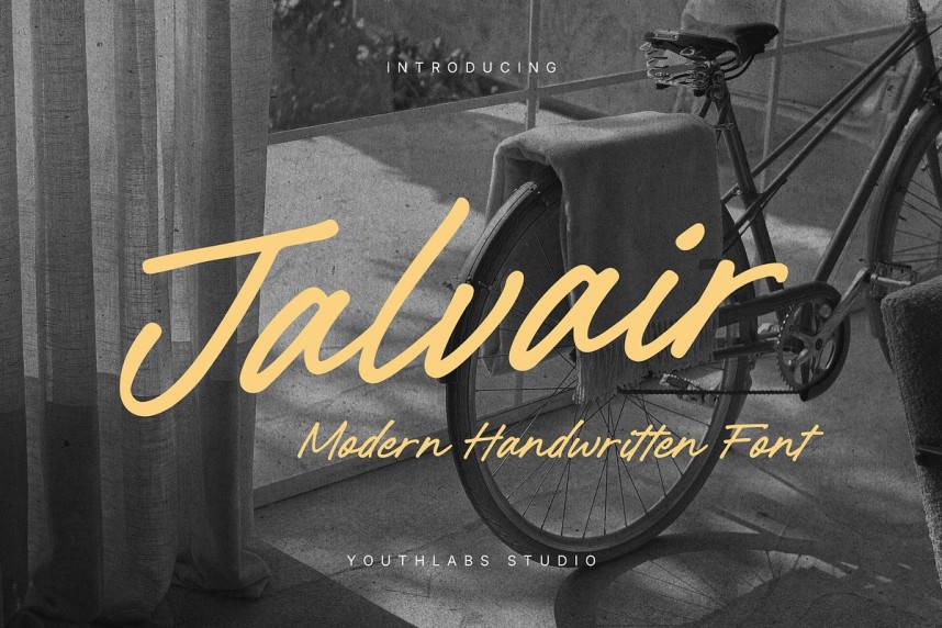 Jalvair – Modern Handwritten 英文手写 英文字体免费下载