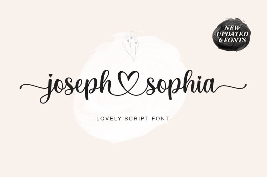 index Joseph Sophia 花体英文 英文字体免费下载