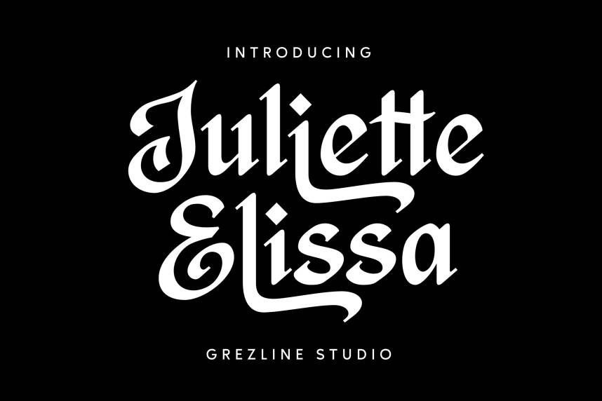 index Juliette Elissa 哥特式 英文字体免费下载
