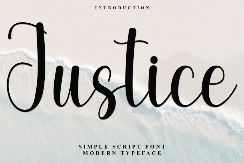 index Justice Script 花体英文 英文字体免费下载