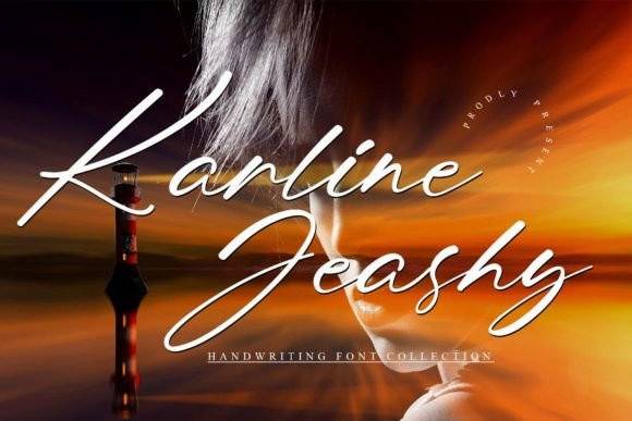 index Karline Jeashy 英文手写 英文字体免费下载