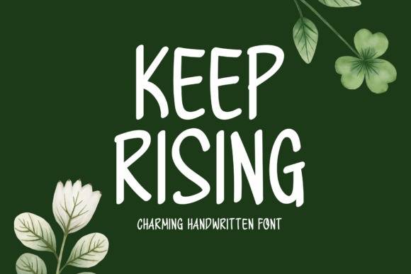 index Keep Rising 英文手写 英文字体免费下载