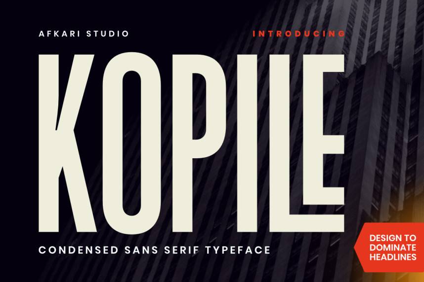 Kopile 字体效果展示 Kopile 现代无衬线预览图