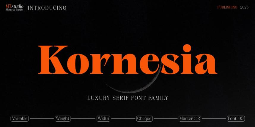 index Kornesia 衬线字体 英文字体免费下载