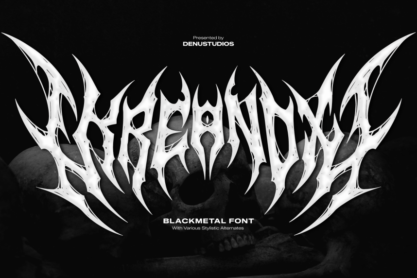 index Kreanox | Black Metal 哥特式 英文字体免费下载