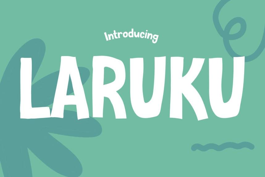 index Laruku 英文手写 英文字体免费下载