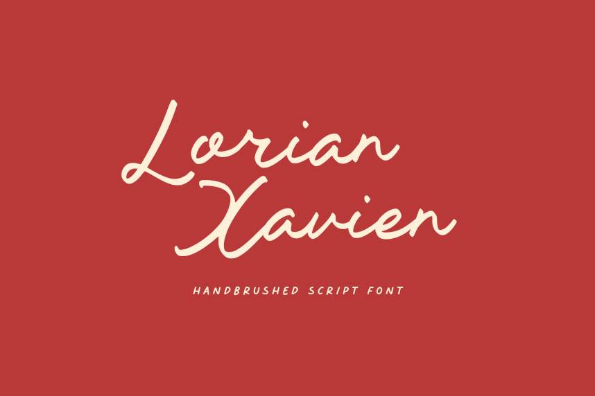 index Lorian Xavien 花体英文 英文字体免费下载