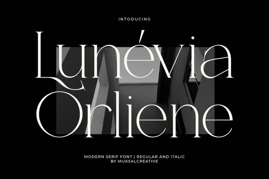 Lunévia Orliene 衬线字体 英文字体免费下载