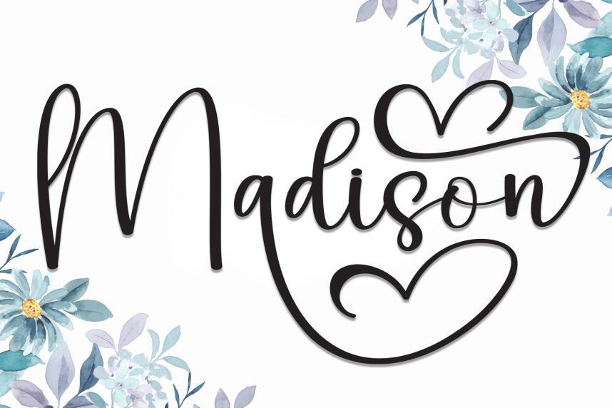 index Madison Calligraphy 英文手写 英文字体免费下载