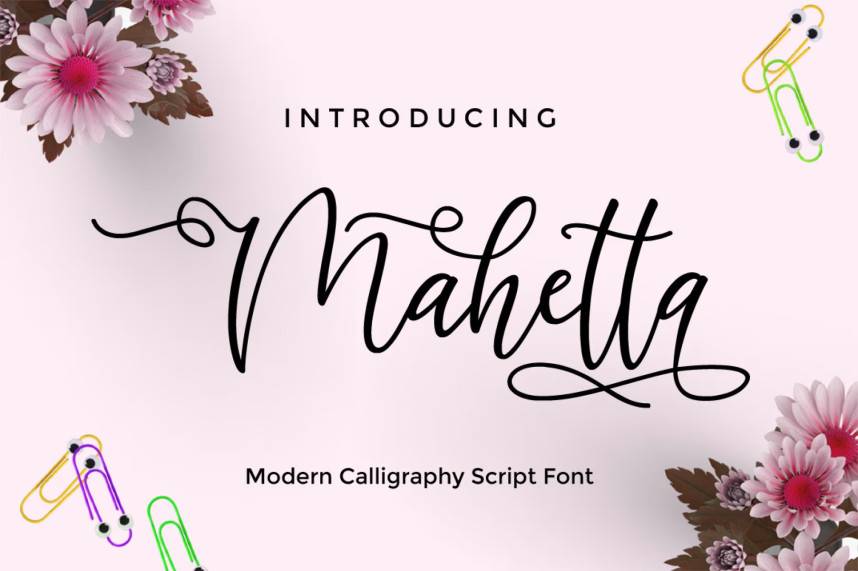 index Mahetta 花体英文 英文字体免费下载