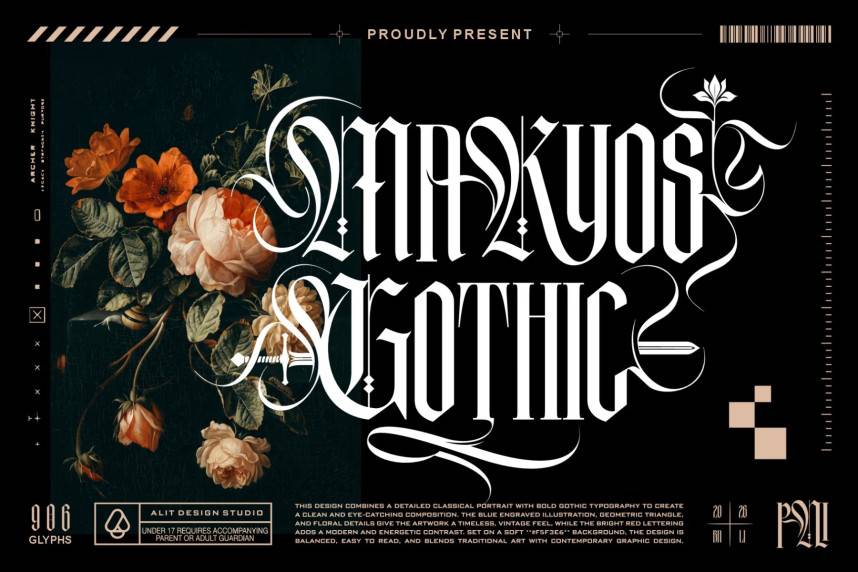 Makyos Gothic 哥特式 英文字体免费下载