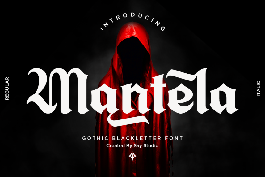 index Mantela 哥特式 英文字体免费下载