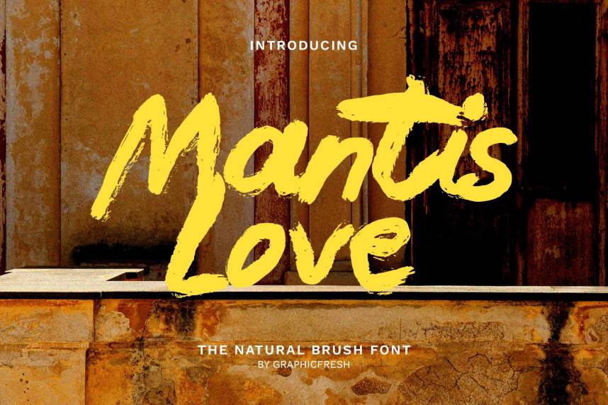 Mantis Love 英文书法 英文字体免费下载