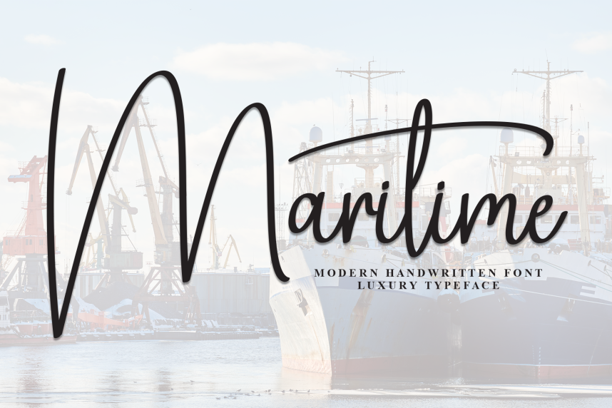 index Maritime Handwritten 英文手写 英文字体免费下载