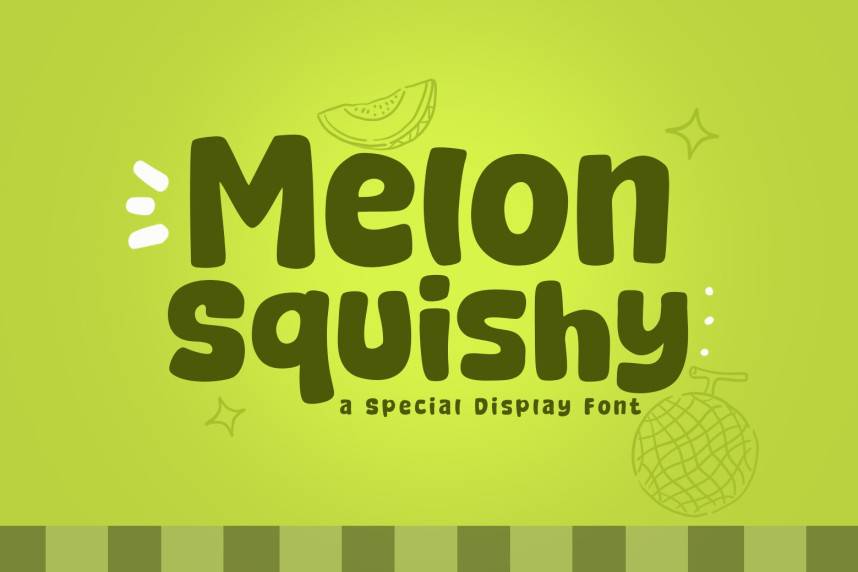 Melon Squishy 展示字体 英文字体免费下载