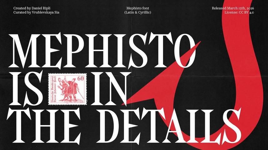 Mephisto Serif 衬线字体 英文字体免费下载