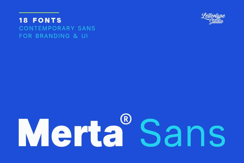 index Merta Sans 现代无衬线 英文字体免费下载