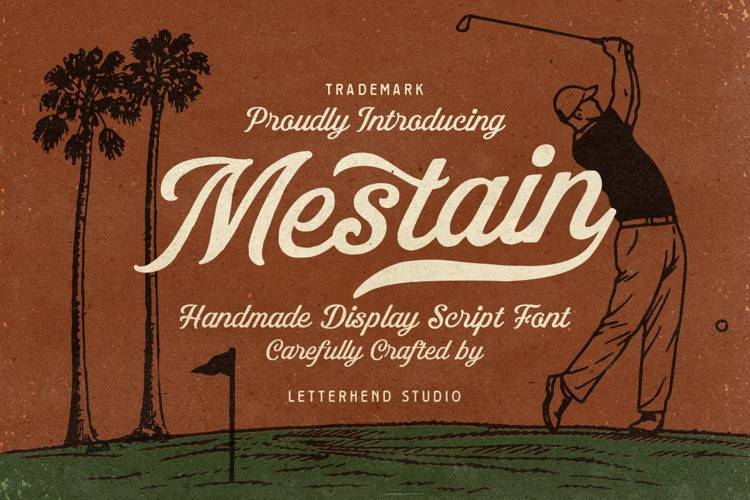 Mestain 花体英文 英文字体免费下载