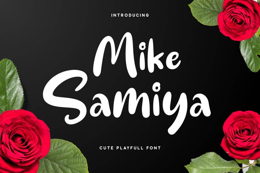 index Mike Samiya 花体英文 英文字体免费下载