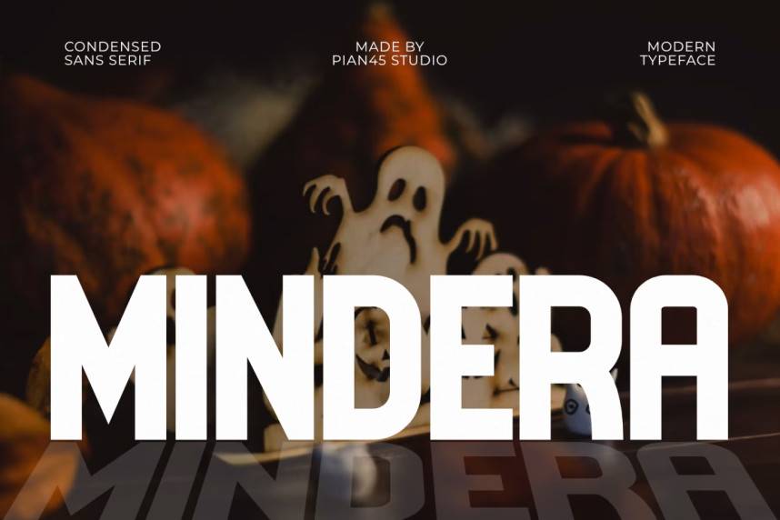 Mindera – Modern Condensed Sans 字体效果展示 Mindera – Modern Condensed Sans 现代无衬线预览图