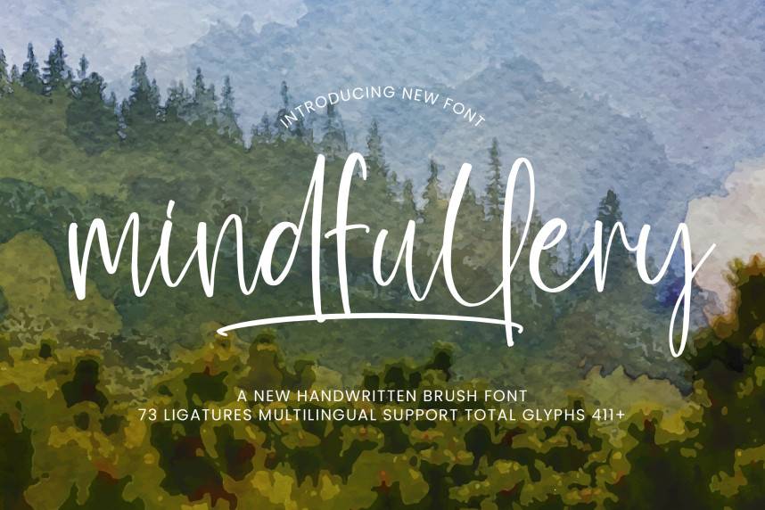 index Mindfullery Handwritten 英文手写 英文字体免费下载