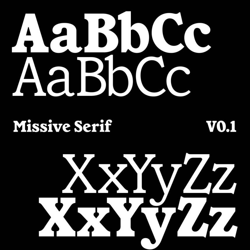 Missive Serif 衬线字体 英文字体免费下载
