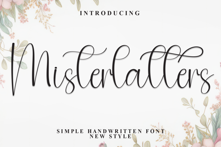 Misterlatters Handwritten 英文手写 英文字体免费下载