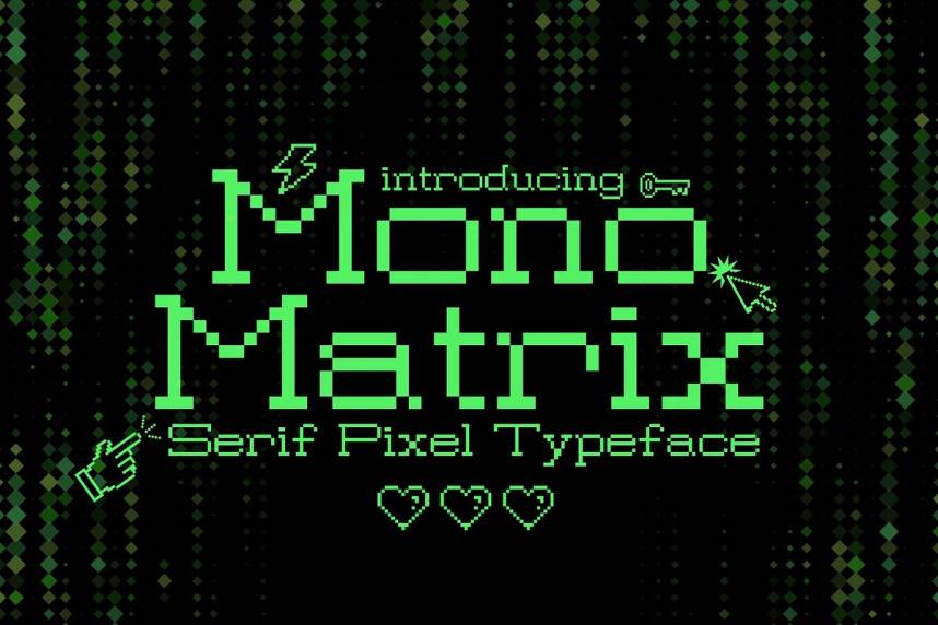 index Mono Matrix 衬线字体 英文字体免费下载