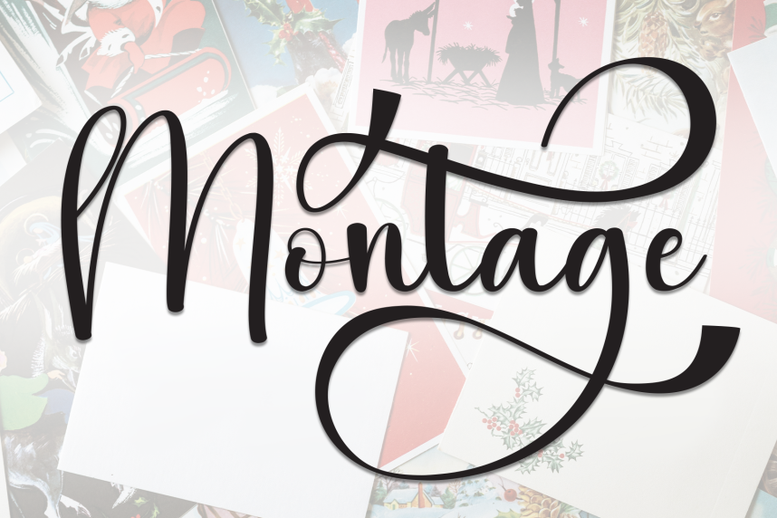 Montage Calligraphy Script 英文手写 英文字体免费下载