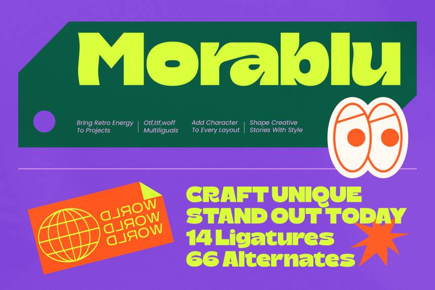 index Morablu – Groovy Display 衬线字体 英文字体免费下载