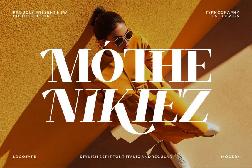 Mothe Nikiez 展示字体 英文字体免费下载
