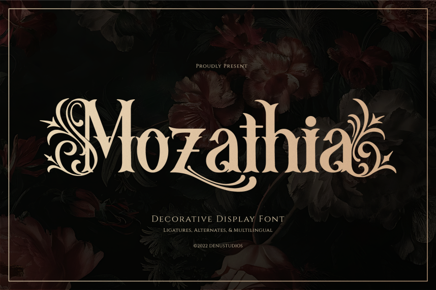index Mozathia | Decorative Display 哥特式 英文字体免费下载