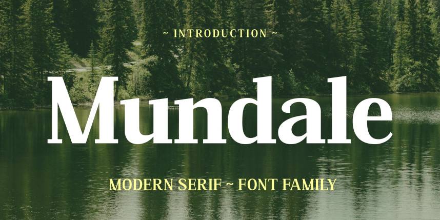 Mundale Font Family 衬线字体 英文字体免费下载